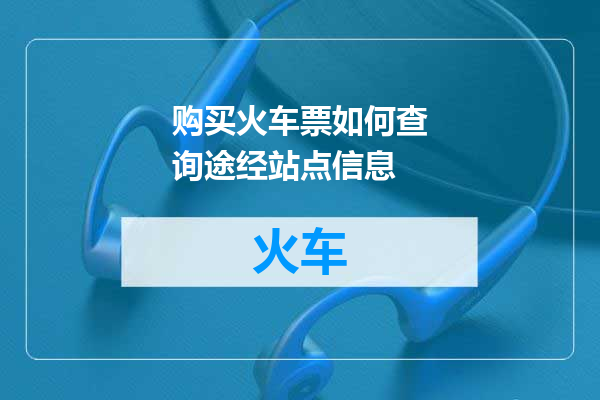 购买火车票如何查询途经站点信息