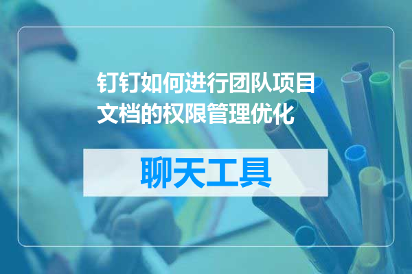 钉钉如何进行团队项目文档的权限管理优化