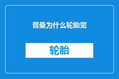 普桑为什么轮胎宽(为什么普桑车型的轮胎宽度如此显著？)